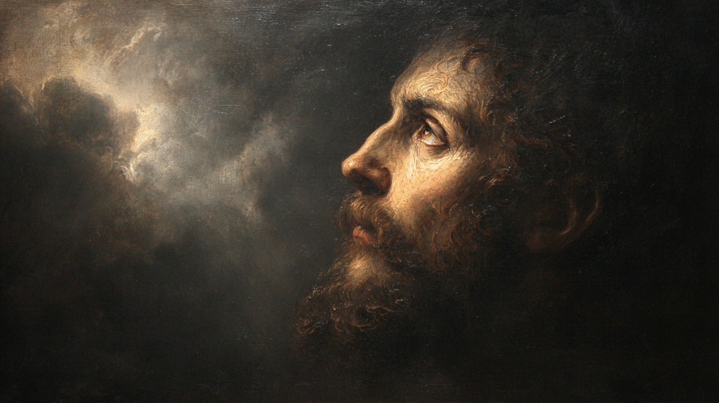 A Baroque style painting of Jesus Christ illuminated by divin b9da65c2 5e73 4673 b9d0 1daf7c976179 1
