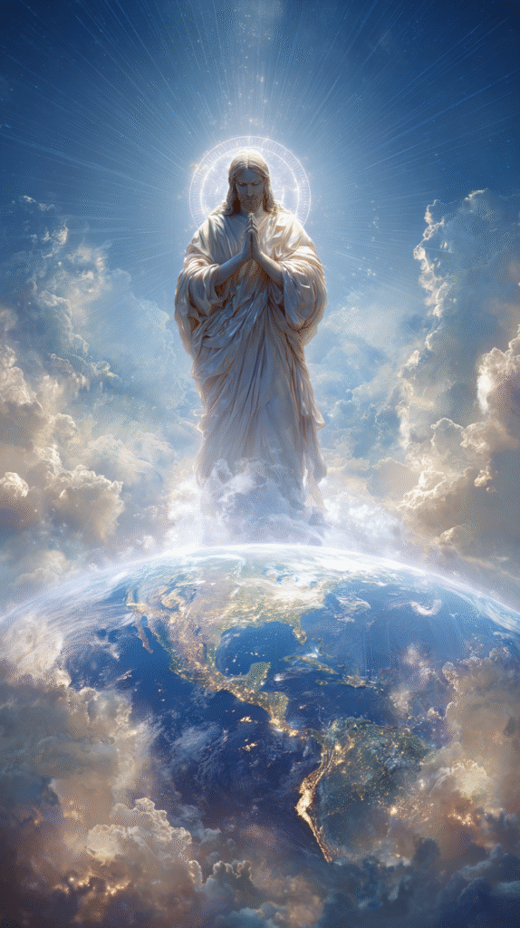 A beautiful digital artwork of Jesus with his hands folded in 79904d59 a316 49c3 ae11 e5324c6874dc 0