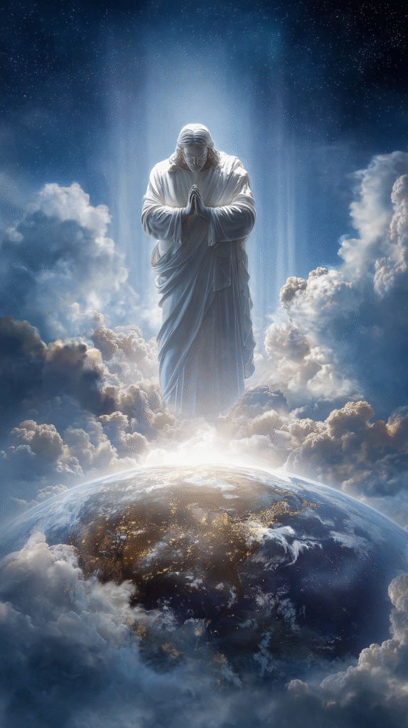 A beautiful digital artwork of Jesus with his hands folded in 79904d59 a316 49c3 ae11 e5324c6874dc 1