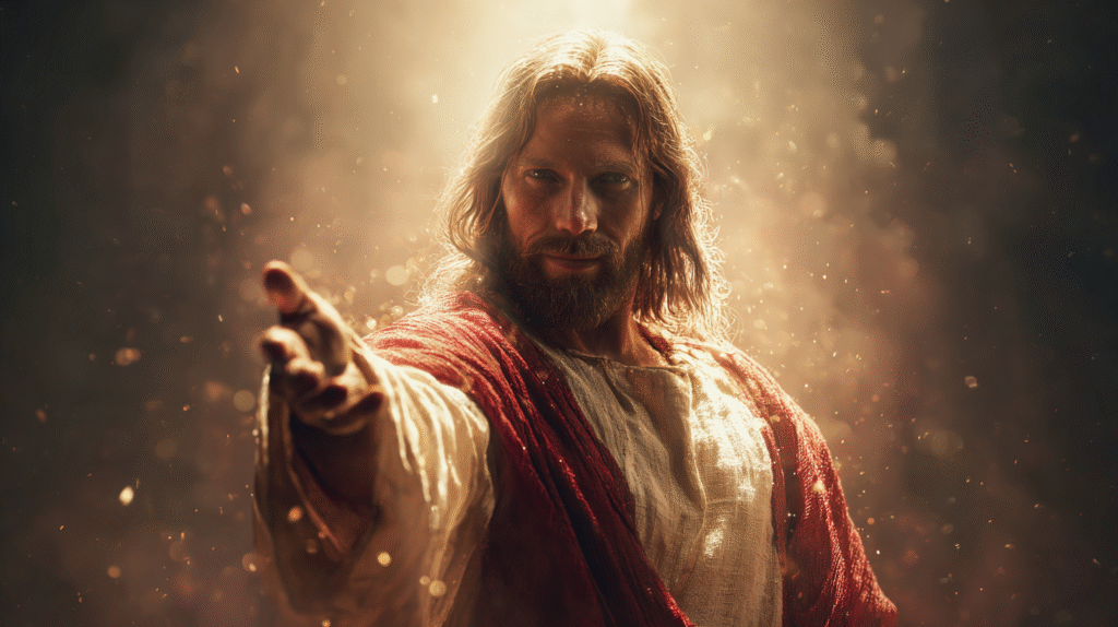 A compassionate man with long brown hair and a beard wearing 20b8d036 3ff7 415a 88cf 3df9e3b82b6d 1