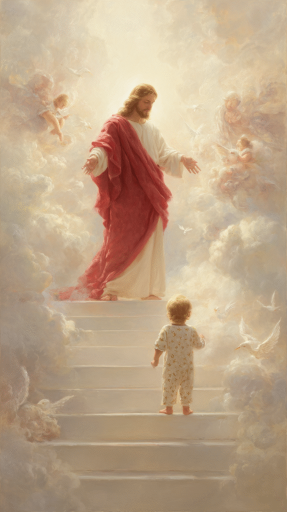 A divine ultra realistic scene of Jesus Christ standing at th 717321db 360d 4b9f 969b 3a310f2d03dc 0