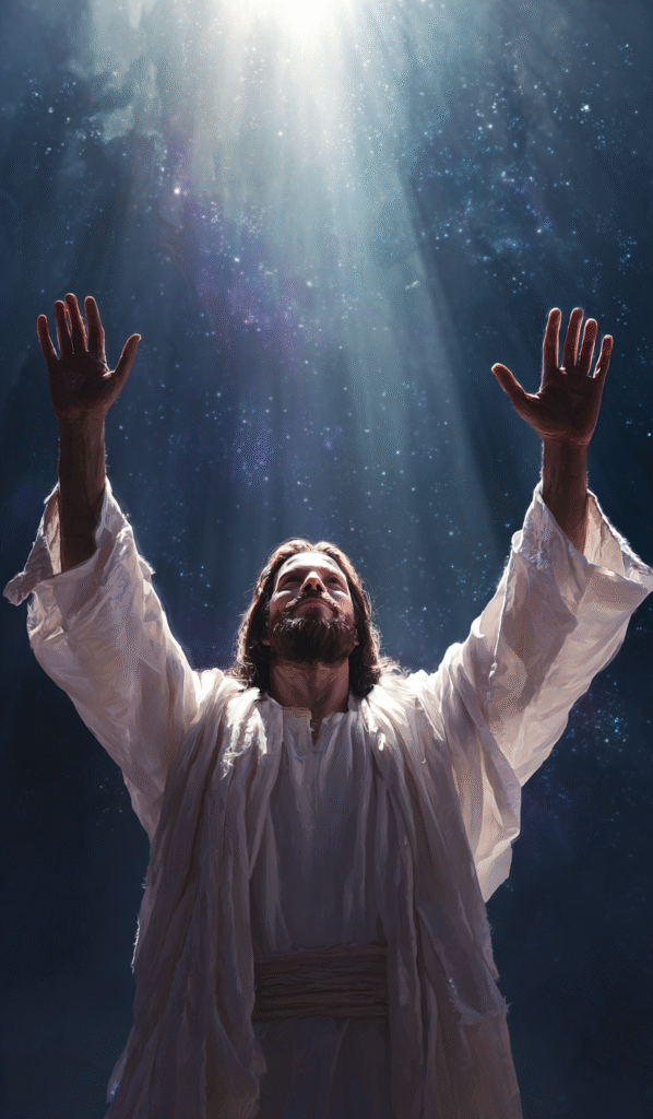 A handsome Mann with his hands raised looking up at the shini 9dee900e d0fa 473d a5f8 d25b743138d9 1