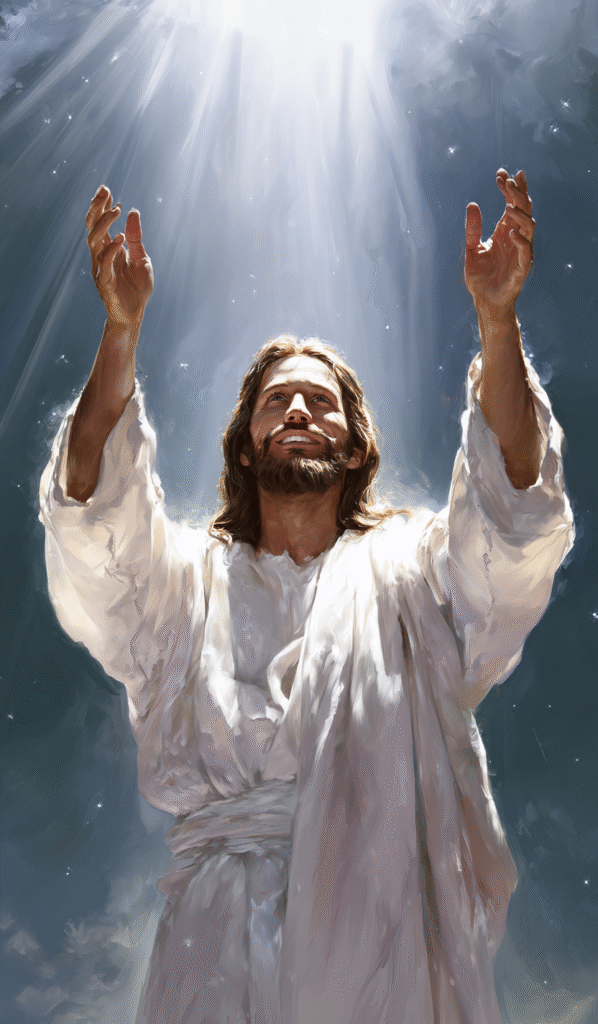 A handsome Mann with his hands raised looking up at the shini 9dee900e d0fa 473d a5f8 d25b743138d9 2