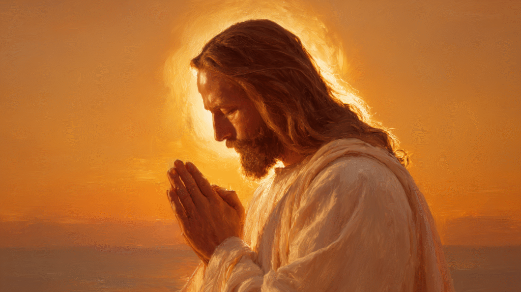 A highly realistic portrait of Jesus Christ with long hair an d6aaae14 0269 4aaf 8afb a52db4db9db4 2