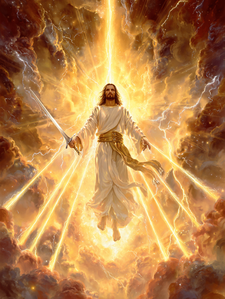 A literal depiction of Jesus Christ from Revelation 113 16 on 73e90e2c 3f1d 402d 96ef 582034a33166 0