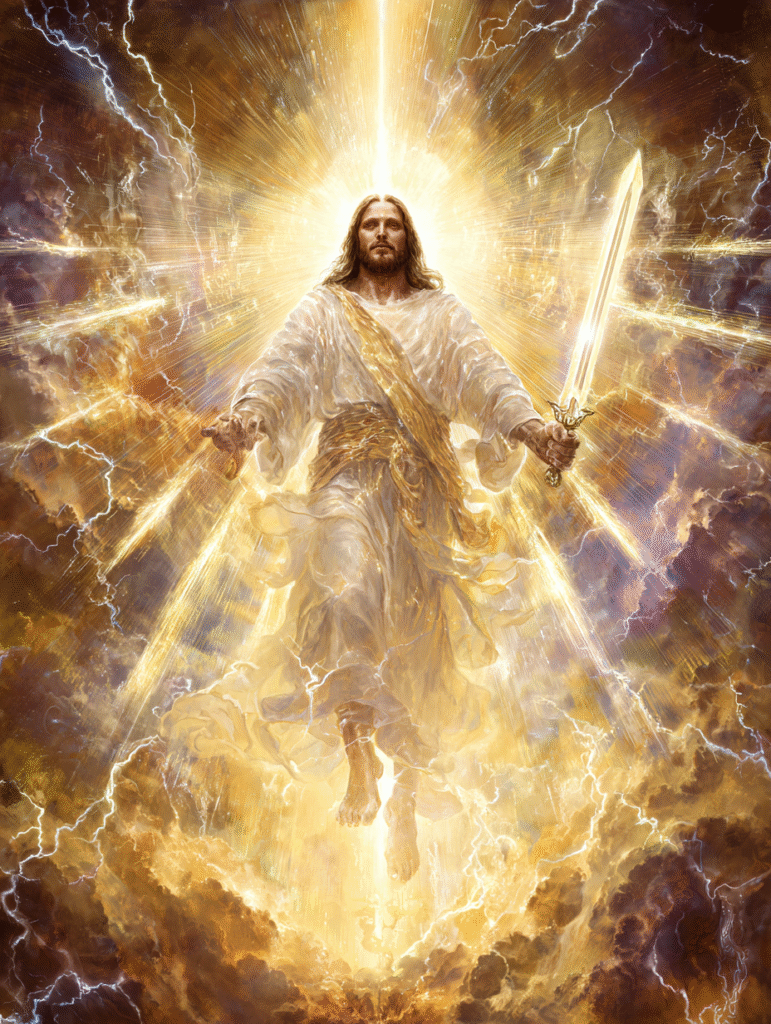 A literal depiction of Jesus Christ from Revelation 113 16 on 73e90e2c 3f1d 402d 96ef 582034a33166 2