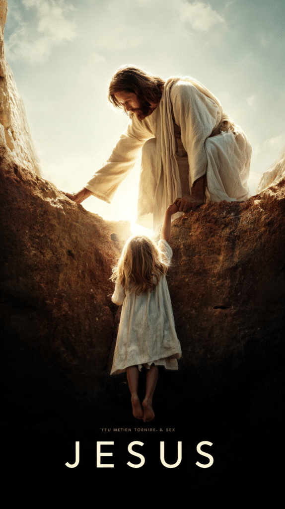 A movie poster for Jesus depicts a front facing view of Jesus d4b346b5 d327 4f8d a48c b11d9962fe18 1