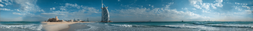 Burj Al Arab tower in Dubai with a beach and sea view clear s 0b20dca6 5581 426a 91d8 8ed5c6d36233 3