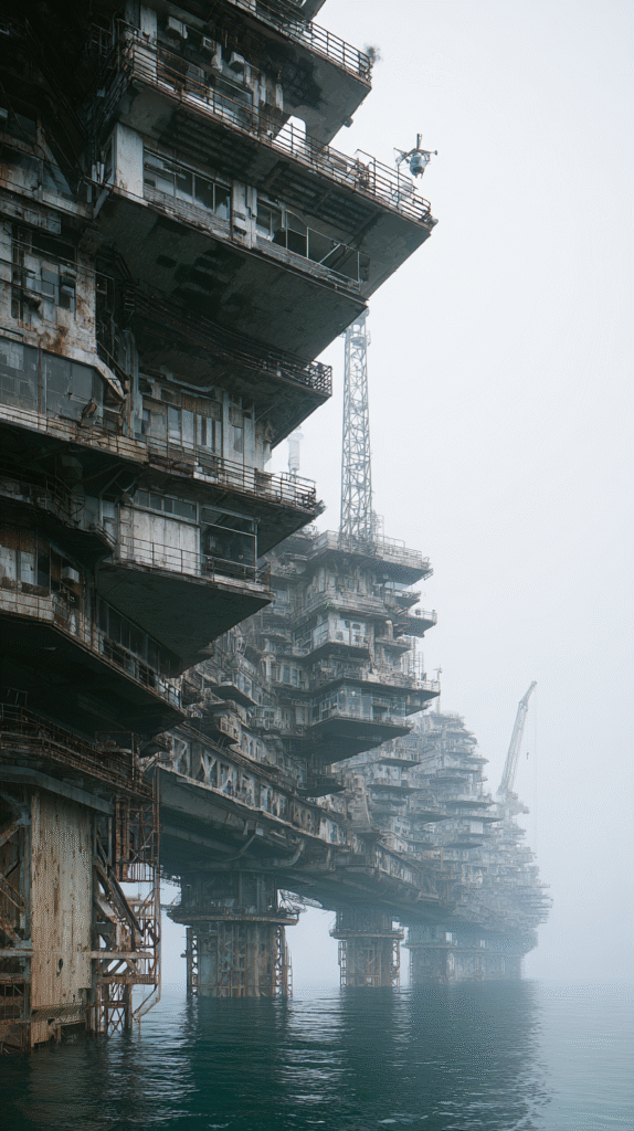 Cinematic Documentary photography of colossal 3km megastructu 0f1a4297 8d51 4bdd 9fc2 3c9ed9ce260b 2