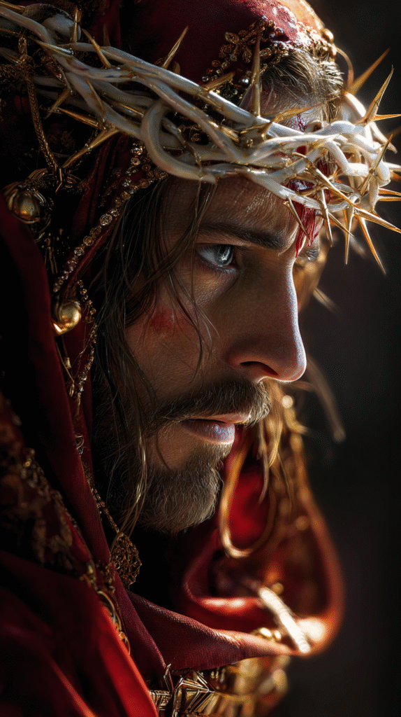 Create a hyper realistic picture of traditional Jesus Christ bcf412d8 d239 435b af15 45f485a542f2 1
