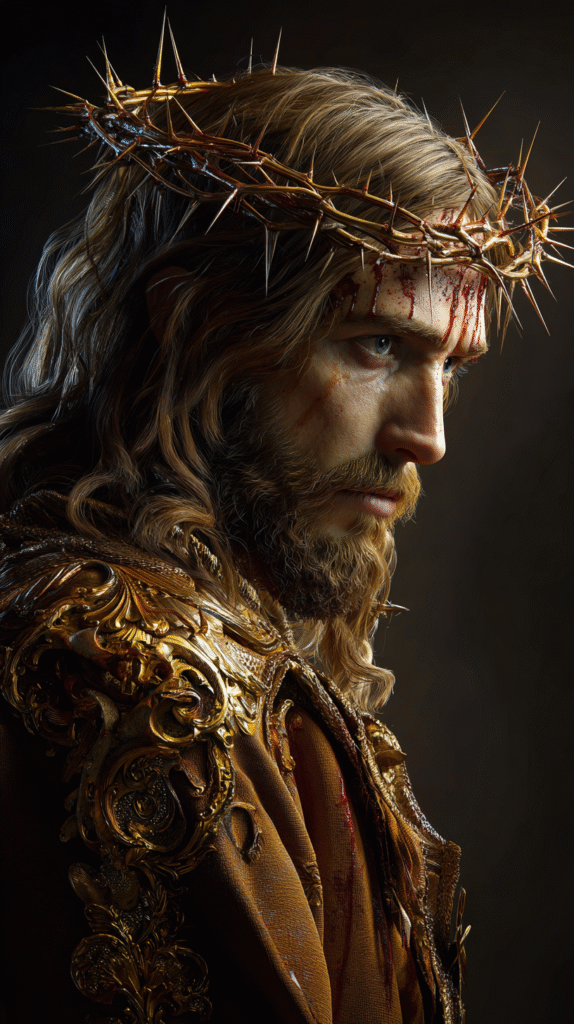 Create a hyper realistic picture of traditional Jesus Christ bcf412d8 d239 435b af15 45f485a542f2 3