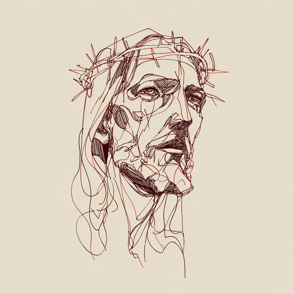 Create me a very simplistic design of jesus very meaningful u ae5ad604 aa5e 4bab a8f9 525b9dbe7d86 1
