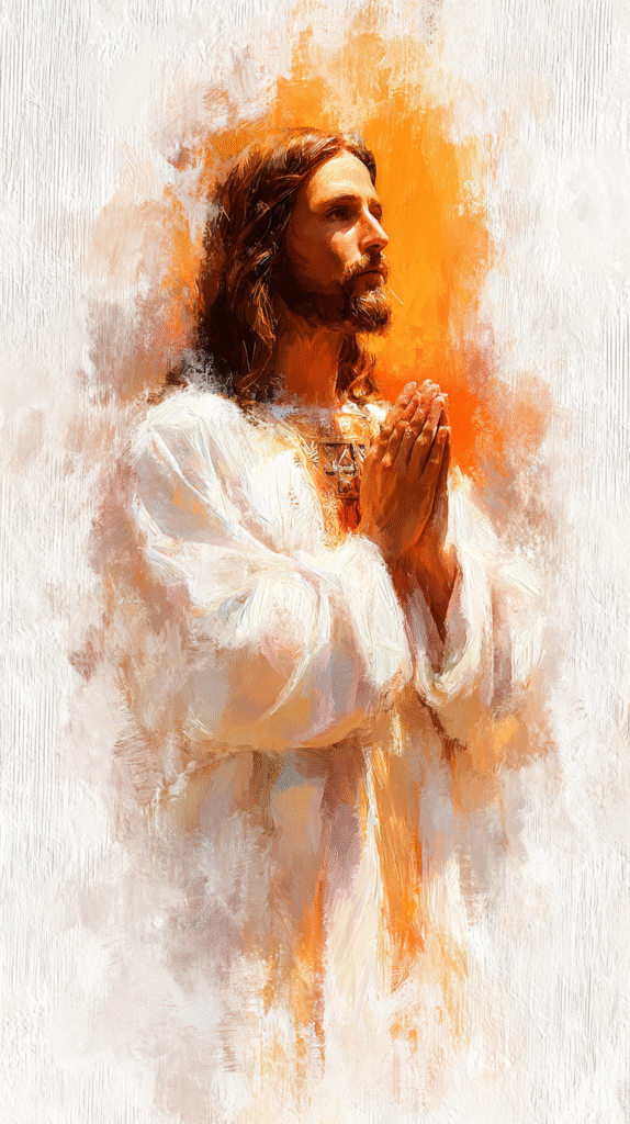 Create the Lord Jesus painterly type image on a pristine whit d7d1ce0c 9945 4f57 b059 4e18f683e28a 0