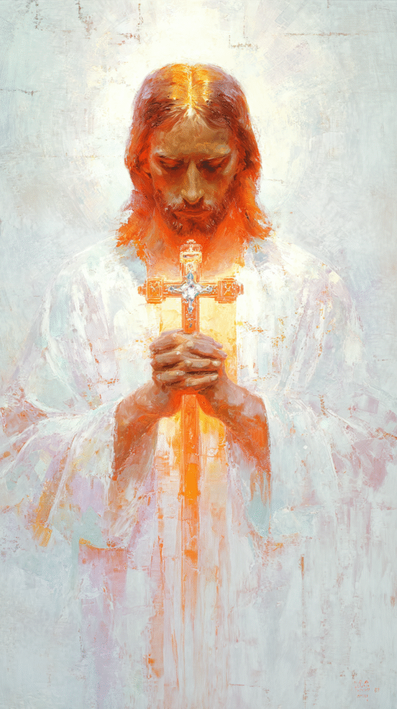 Create the Lord Jesus painterly type image on a pristine whit d7d1ce0c 9945 4f57 b059 4e18f683e28a 2