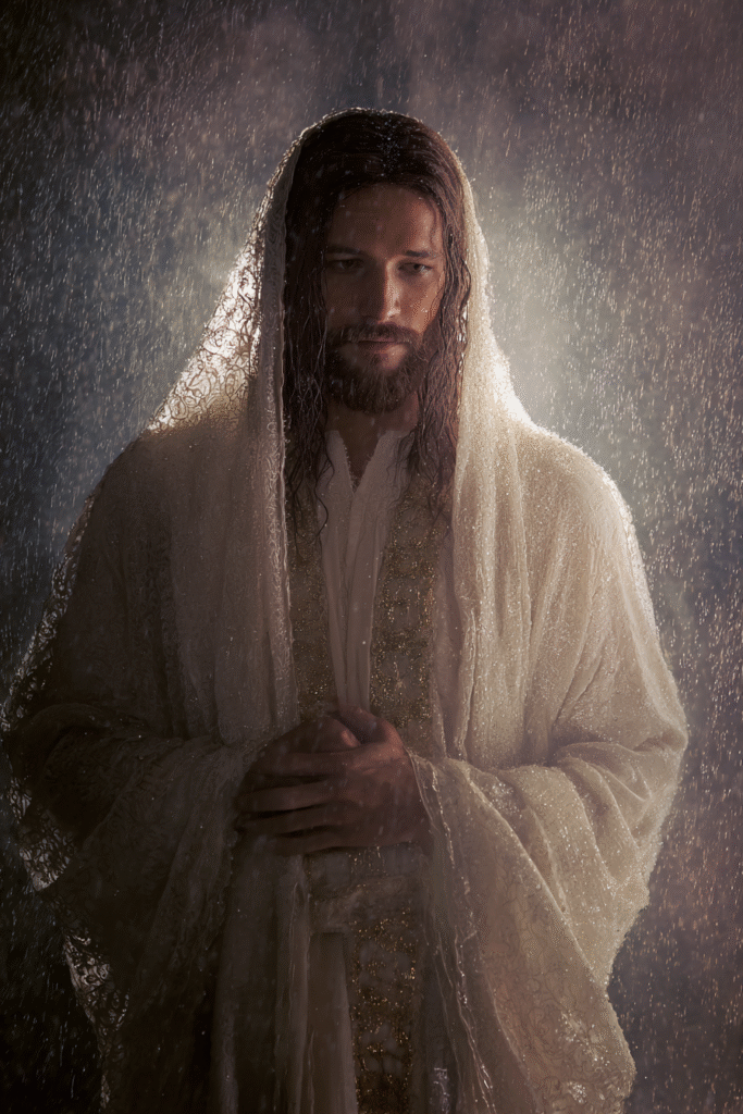 Half portrait of Jesus Christ standing in the middle of a sto ae78c94f 03dd 4f70 b7b7 79e35a622173 0