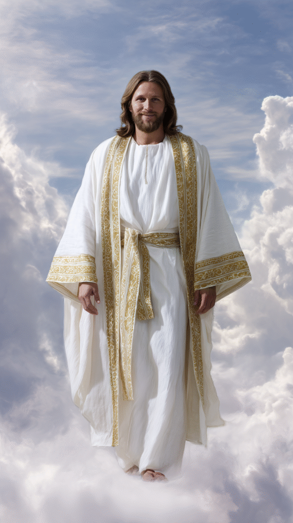 Help me generate the whole body of Jesus. He is smiling and l 3f14e5e6 f0a7 4227 b0ba 59aa836423fe 1