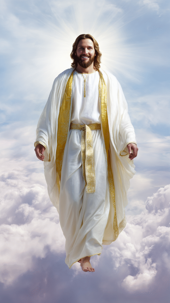 Help me generate the whole body of Jesus. He is smiling and l 3f14e5e6 f0a7 4227 b0ba 59aa836423fe 3