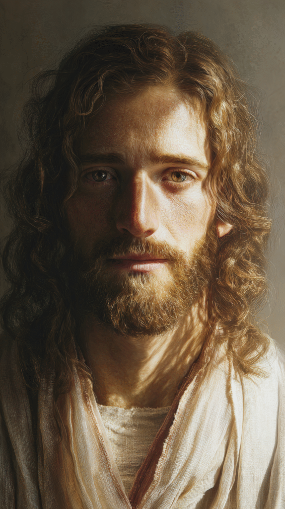 Hyperrealistic medium shot of Jesus Christ front facing peace 179d000f 84e6 41ab b46a 597428aa8b5d 1
