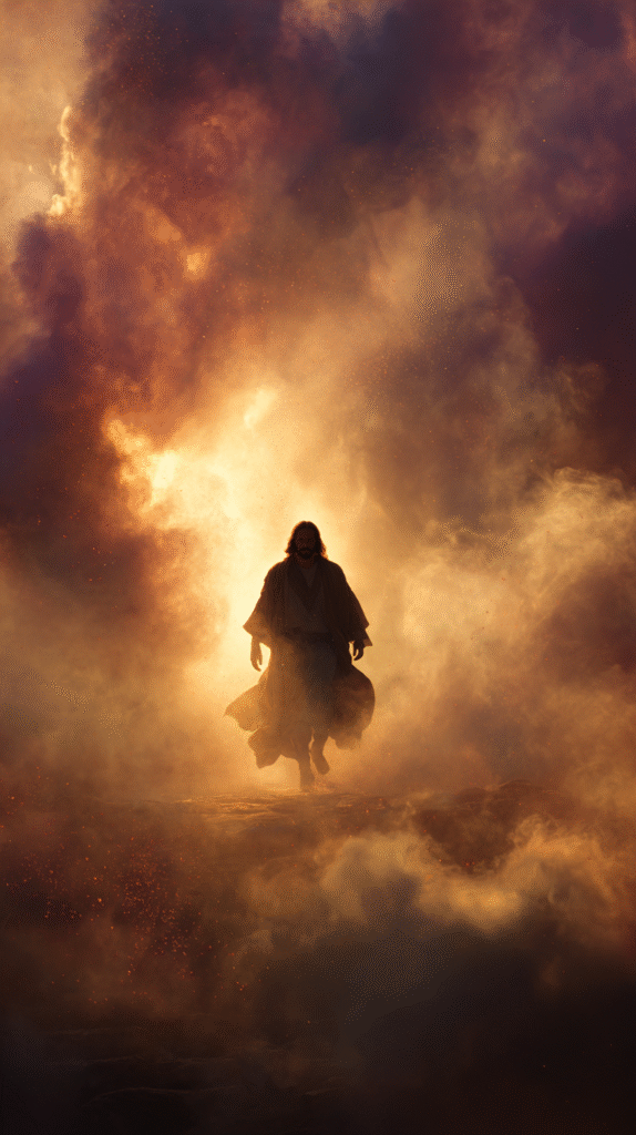 Jesus Christ descending in the middle of a destroyed battlefi 4c45cdda adde 42d8 97e7 a2b610e10f45 1