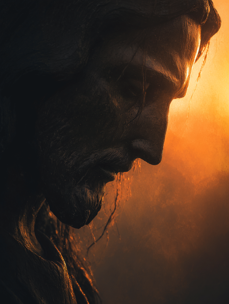 Jesus Christ very high contrast golden hour sunset colorful p 2c0e8c43 2297 4d40 8cbe 0349a1304040 3