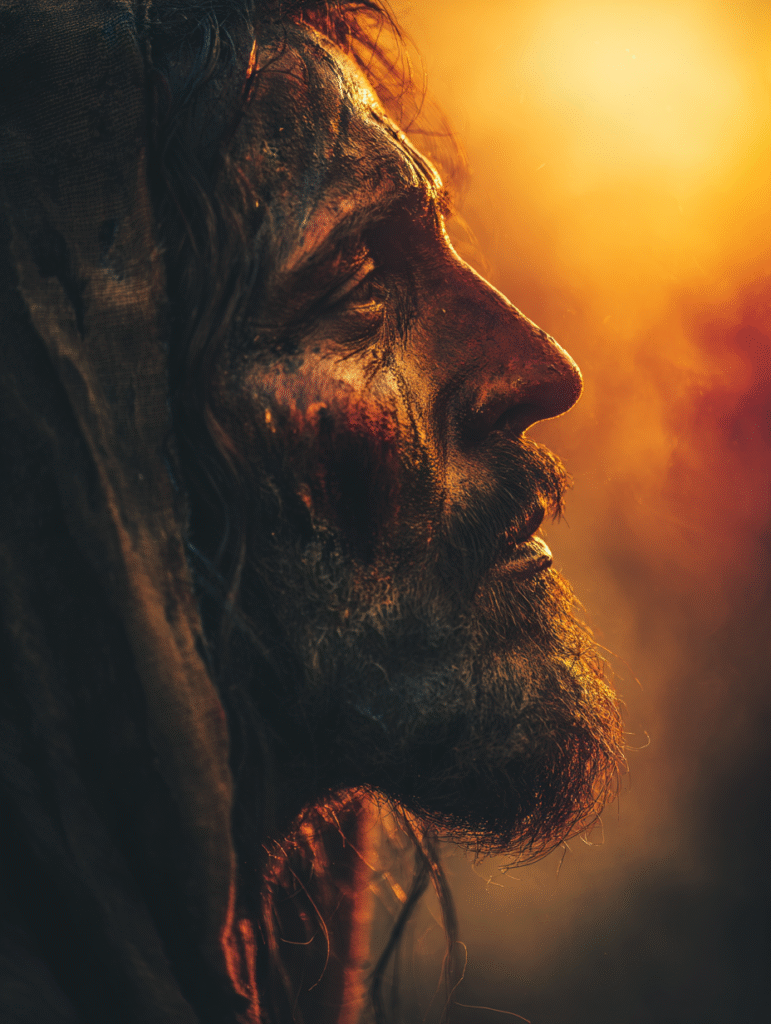 Jesus Christ very high contrast golden hour sunset colorful p eb60f37c 7f93 40d0 b878 1136455ecd23 1