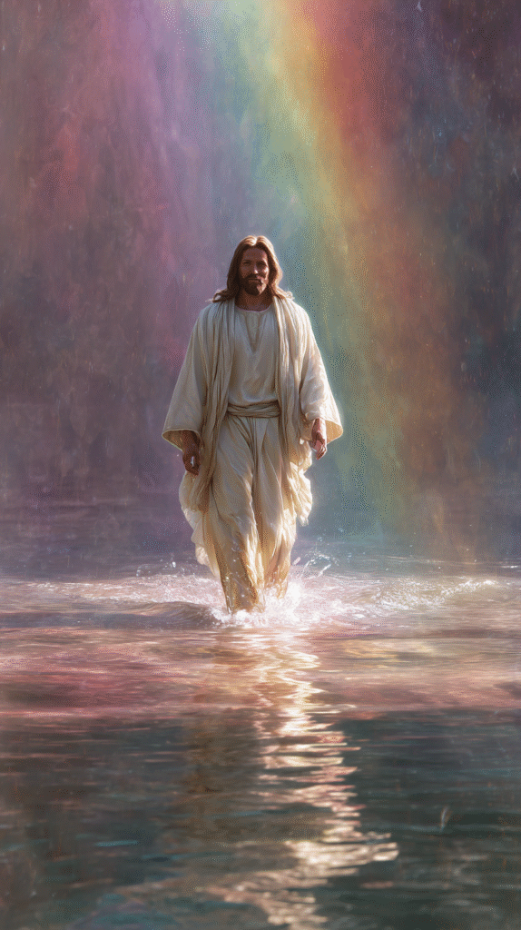 Jesus walking on water he is steady looking at the camera smi caf14be7 91fa 4905 a5b2 c53e0b38b506 0