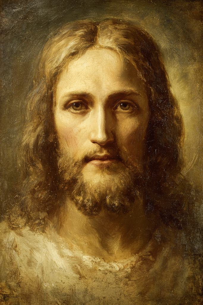 Klassic sacred portrait of Jesus Christ with traditional holy 02d79a6b b442 479e addf 72dd46ba690b 2