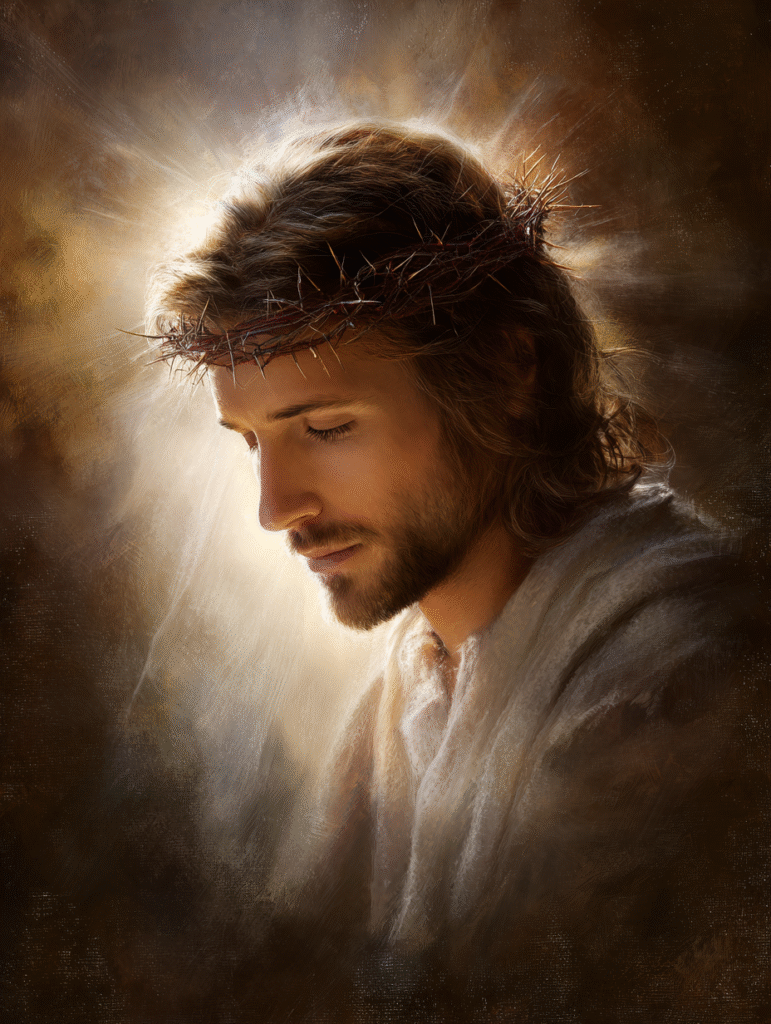 The image depicts Jesus with the crown of thorns in an elegan 2a988b5a dc07 4959 adb5 3252486b5958 0