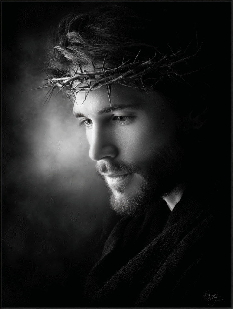 The image depicts Jesus with the crown of thorns in an elegan 98de212c 349c 4b52 9e4c cd0b28cb2ae4 0