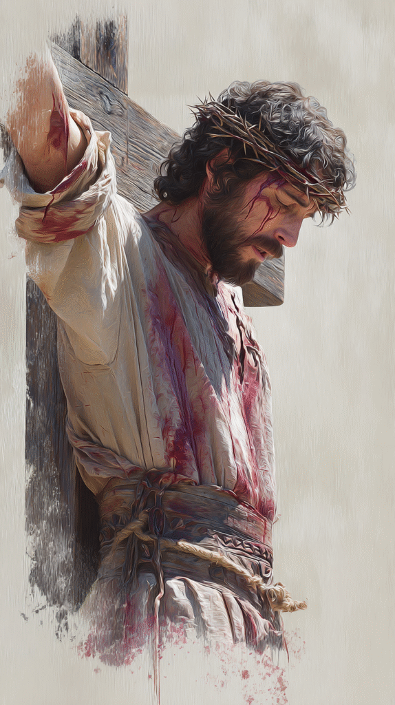 The poster for the film The Passion of the Jesus hanging on t 015becdc 2396 4047 85c2 b8c1a9fceab7 0