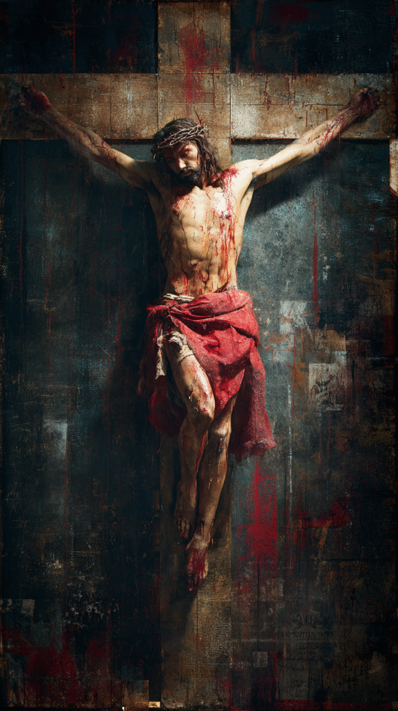 The poster for the film The Passion of the Jesus hanging on t 015becdc 2396 4047 85c2 b8c1a9fceab7 1