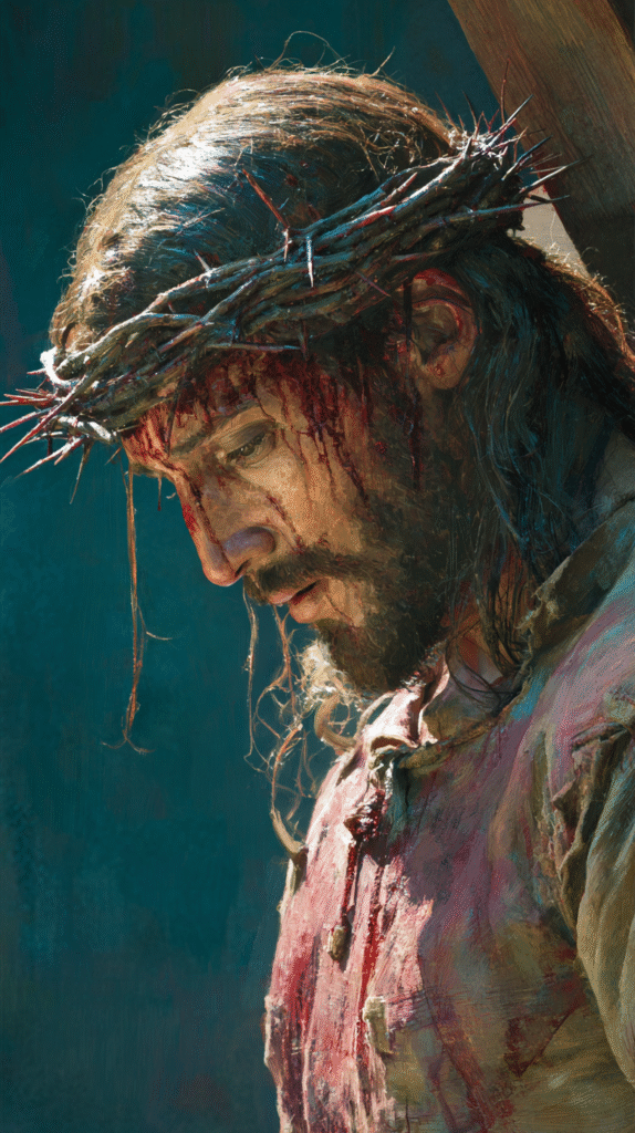 The poster for the film The Passion of the Jesus hanging on t 015becdc 2396 4047 85c2 b8c1a9fceab7 2