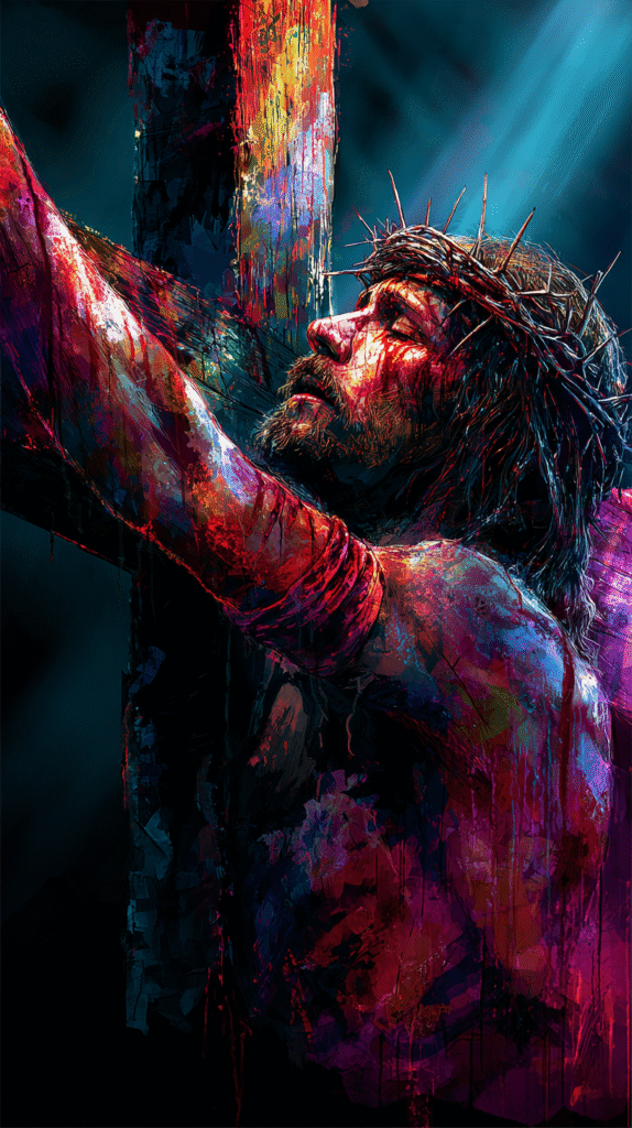The poster for the film The Passion of the Jesus hanging on t fef89b4e 1d5f 44ef 841c 9eccbb30bf56 0
