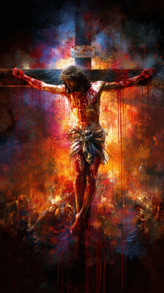 The poster for the film The Passion of the Jesus hanging on t fef89b4e 1d5f 44ef 841c 9eccbb30bf56 2