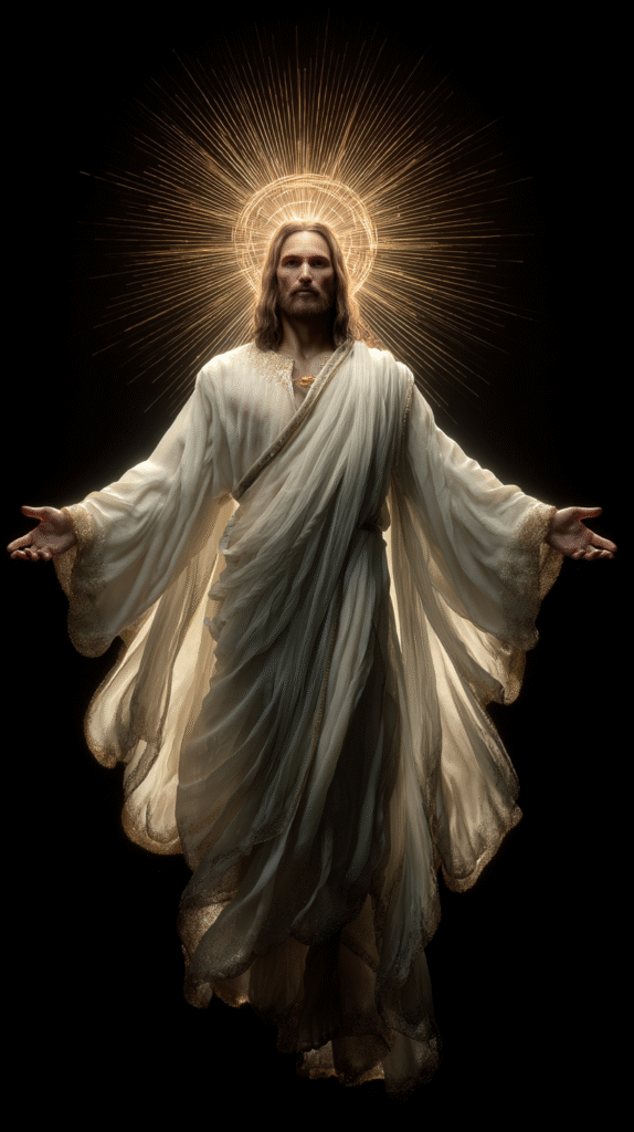 Ultra photorealistic full body of Jesus Christ standing with e7bcf472 614d 48cd b0e7 3ca6623a09a9 2