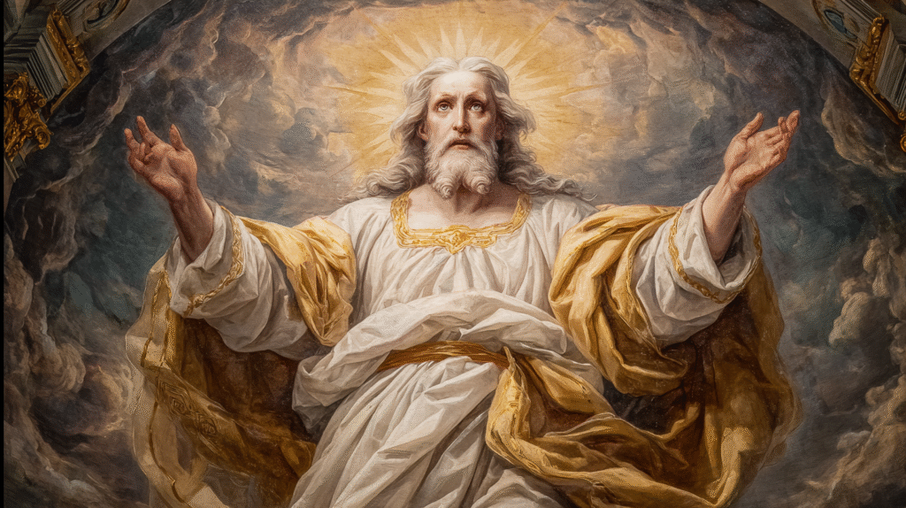 a beautiful painting of Jesus Christ Renaissance style he is 7712c8b0 7a5d 4987 8024 7d59b8a505c2 3