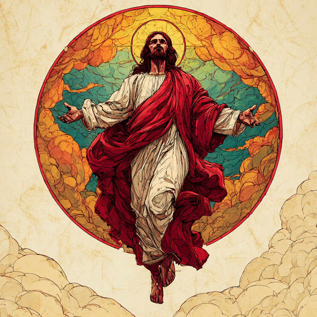 a screensaver of Jesus Christ full body sacred illustrated 03c7b497 47e5 4ff8 91c2 175e8cbd1cd0 2