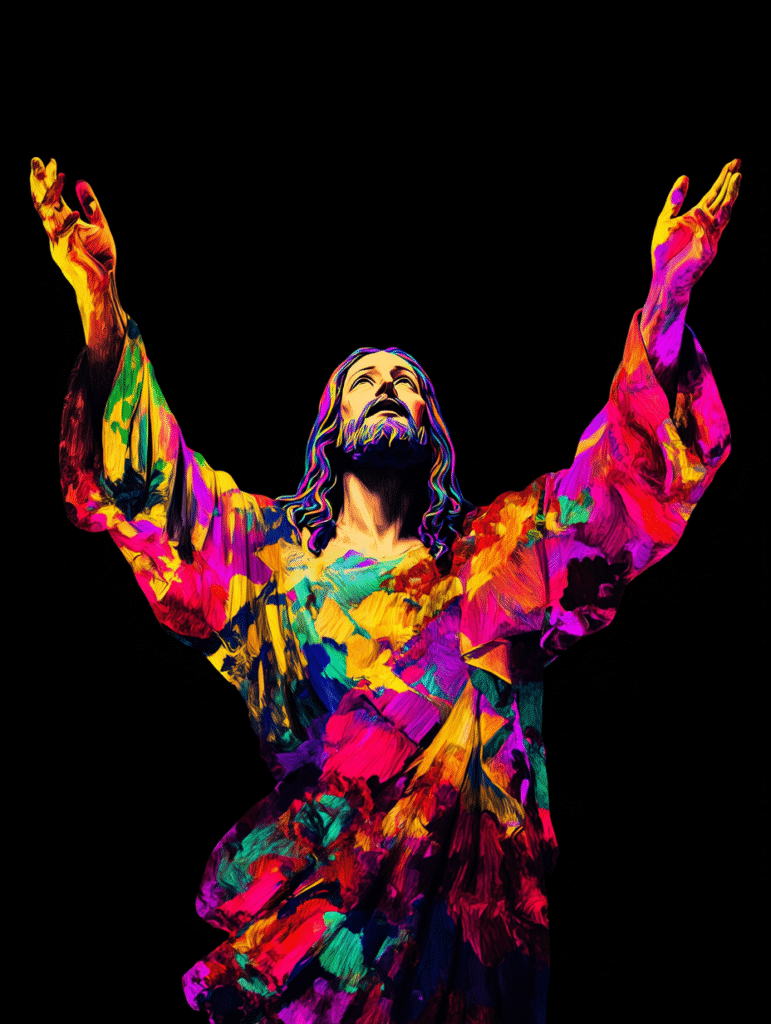 artistic image full body of Jesus full of color in 4k resolut 02d37951 2b46 4388 8abd ab9f69d4f17f 3