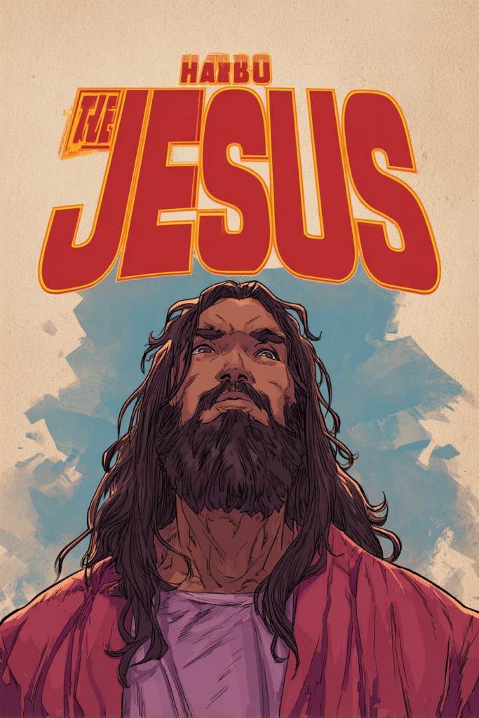 comic book cover about Jesus big Jesus title marvel style a 1c3a92c9 4b65 4ac2 b318 a0ed88b25917 3