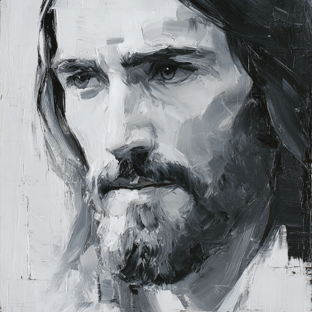create a minimalist Jesus painting can be objects referring 243ee875 af4c 4034 aad8 b9d4afdd4bf2 0