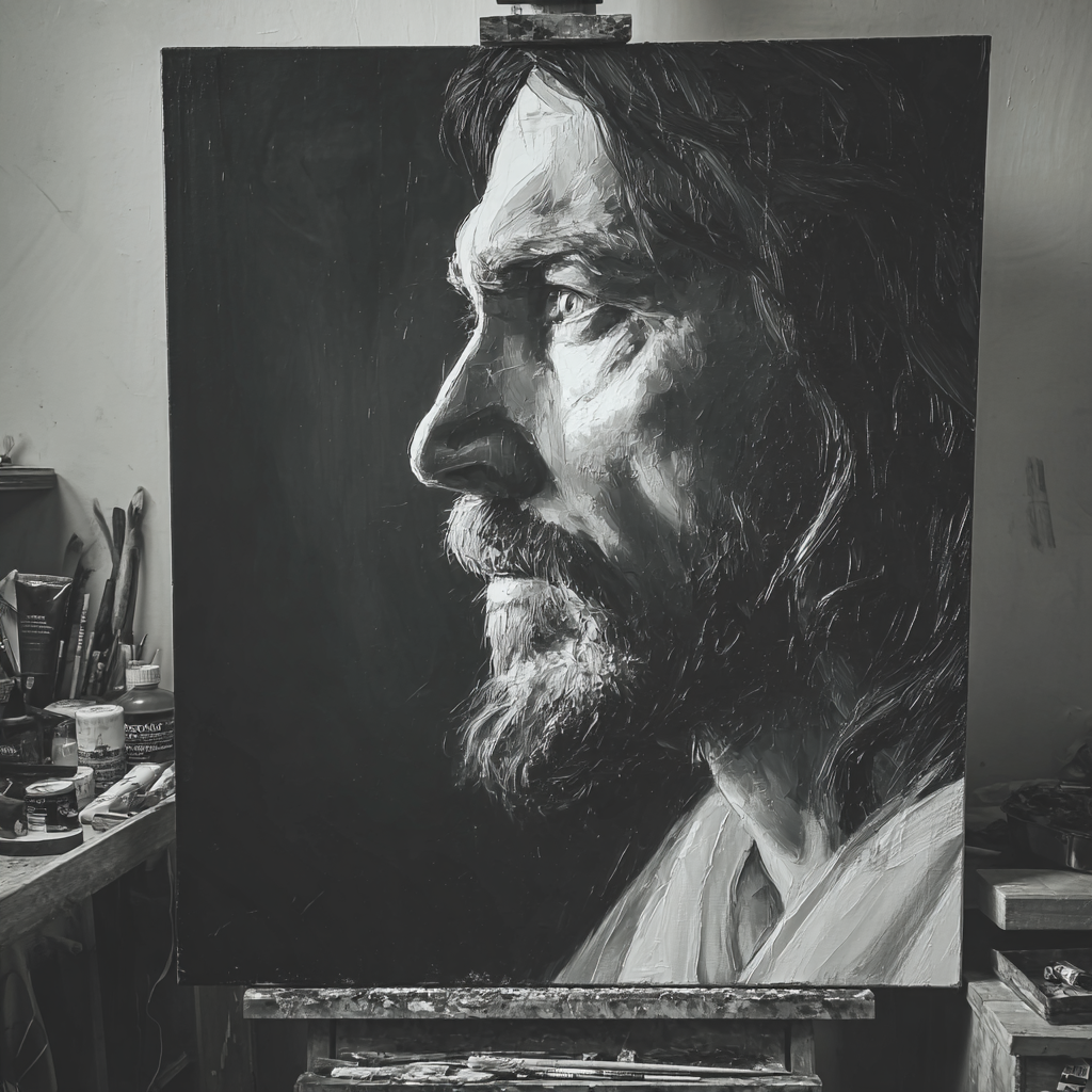 create a minimalist Jesus painting can be objects referring 243ee875 af4c 4034 aad8 b9d4afdd4bf2 1