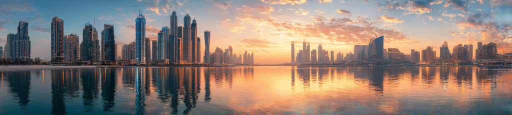 front panorama shot a futuristic cityscape of dubai showcasi 16ec9ee2 f306 4f56 8a21 3f15e3c6e574 0