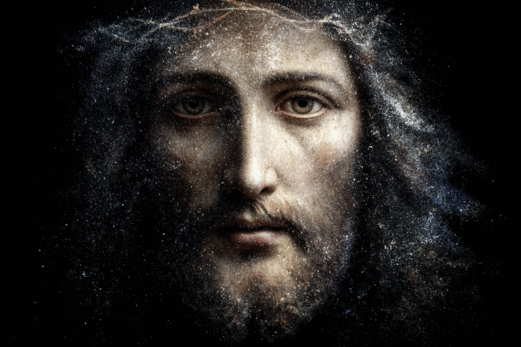 imagine prompt face of Jesus Christ as seen on the Shroud of 88109980 e521 44fa 95ca 383210e05df5 2