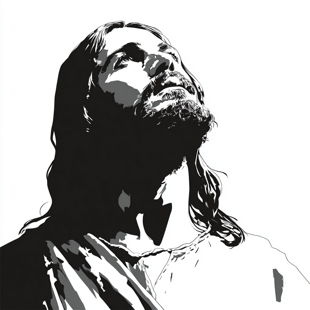 jesus black on white flat vector v 7 04dd2974 0663 4995 b390 3e84bf1d194e 0