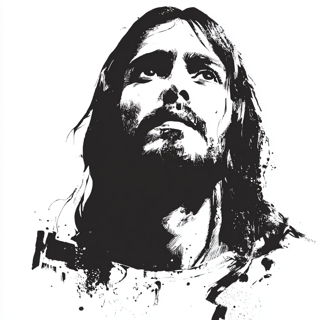 jesus black on white flat vector v 7 04dd2974 0663 4995 b390 3e84bf1d194e 1