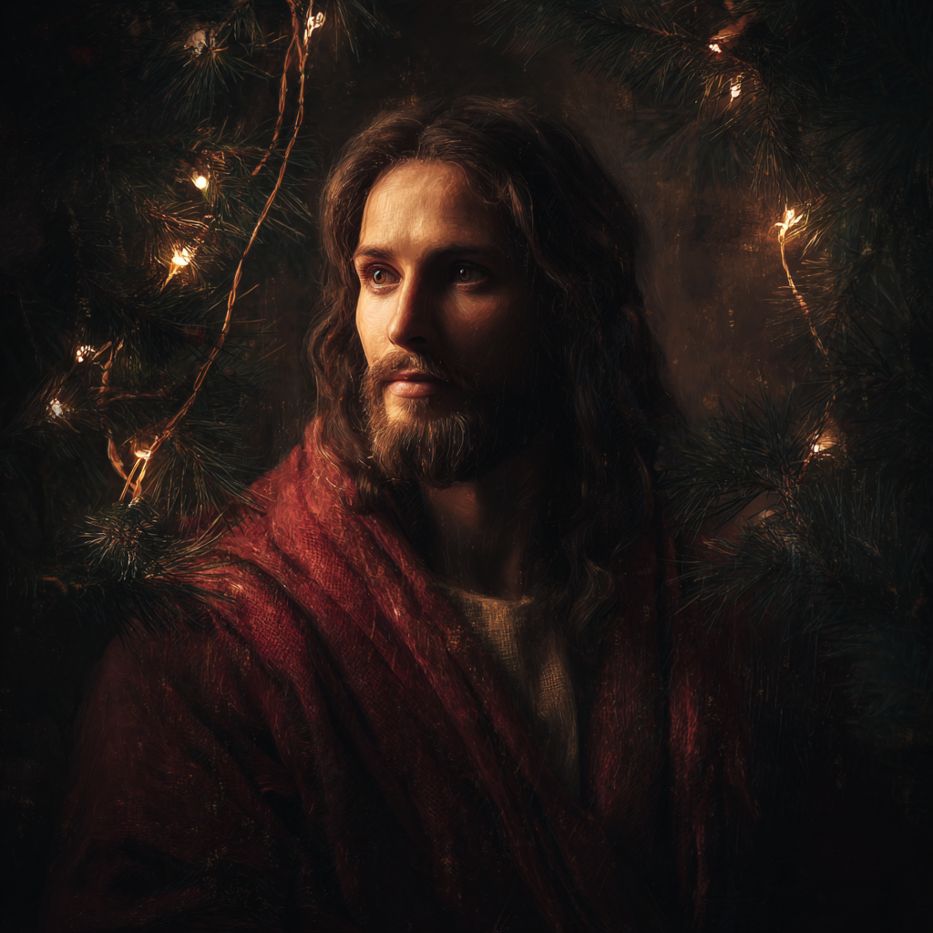 jesus fine art portrait with a soft smile kind eyes wearing a c6d246fd f8a5 4dfd 8c9c f0a9843cdc2b 3
