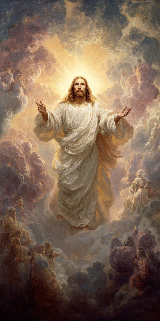 jesus with his hands out a holy presence standing with clouds 41399dbb 583d 4f42 854f 5929be75bd23 2