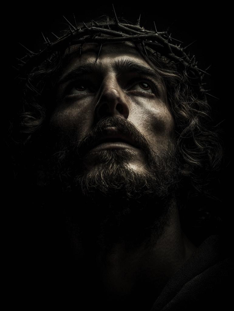 make image realistic of Jesus Christ facing slightly upwards eb6ddfbf a22d 45e9 8ca2 918b9cef54c0 1