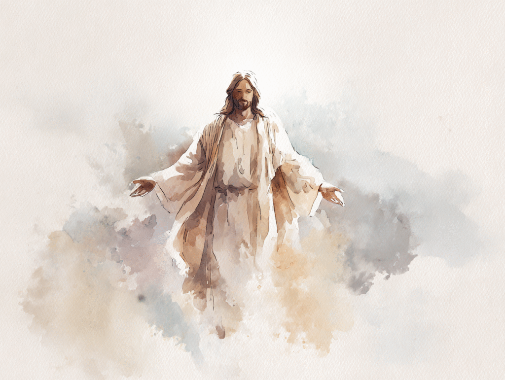 watercolor loose dreamy illustration symbolizing that Jesus i 6529b6a4 1ec0 48e0 99f1 74ced20cb2b5 3