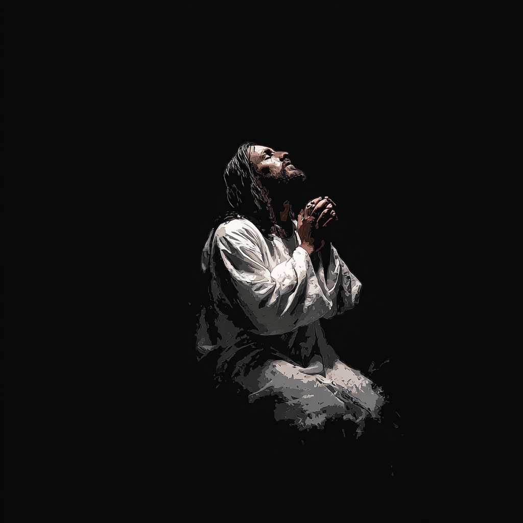 white jesus praying black background v 7 b588d3b7 f996 4ef4 976d 2850b717da86 0